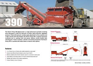 Mobiele zeefinstallaties Terex-Finlay 390 Hydrascreen