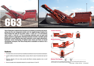 Mobiele zeefinstallaties Terex-Finlay 663 Supertrak