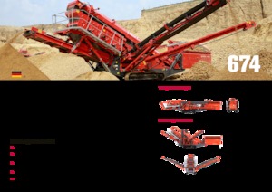 Mobiele zeefinstallaties Terex-Finlay 674