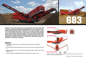 Mobiele zeefinstallaties Terex-Finlay 683 Supertrak