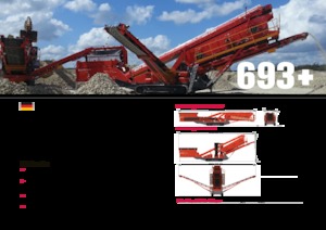 Mobiele zeefinstallaties Terex-Finlay 693+