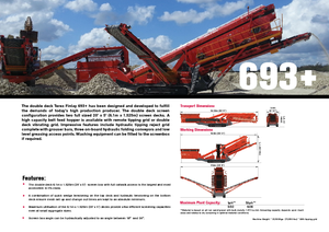 Mobiele zeefinstallaties Terex-Finlay 693 Supertrak