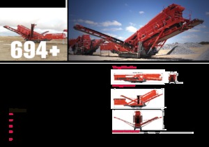 Mobiele zeefinstallaties Terex-Finlay 694+