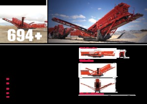 Mobiele zeefinstallaties Terex-Finlay 694+