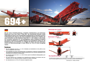 Mobiele zeefinstallaties Terex-Finlay 694 Supertrak