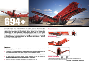 Mobiele zeefinstallaties Terex-Finlay 694 Supertrak