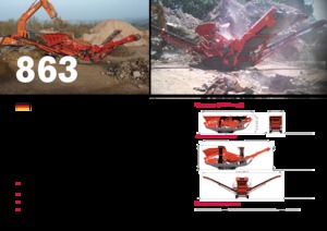 Mobiele zeefinstallaties Terex-Finlay 863+