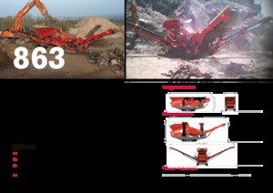 Mobiele zeefinstallaties Terex-Finlay 863+