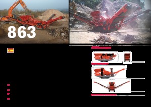 Mobiele zeefinstallaties Terex-Finlay 863+