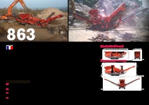Mobiele zeefinstallaties Terex-Finlay 863+