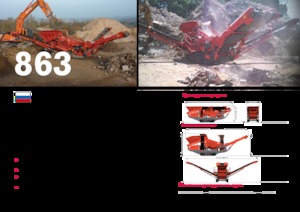 Mobiele zeefinstallaties Terex-Finlay 863+