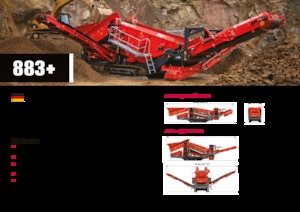 Mobiele zeefinstallaties Terex-Finlay 883+