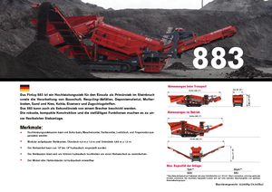 Mobiele zeefinstallaties Terex-Finlay 883 Reclaimer