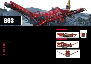 Mobiele zeefinstallaties Terex-Finlay 893