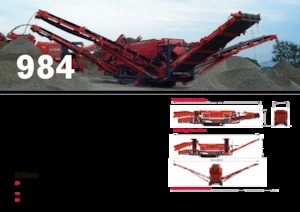 Mobiele zeefinstallaties Terex-Finlay 984