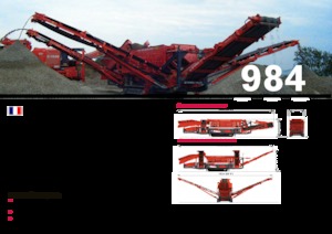 Mobiele zeefinstallaties Terex-Finlay 984
