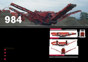Mobiele zeefinstallaties Terex-Finlay 984