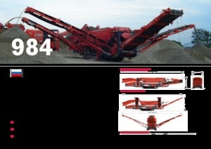 Mobiele zeefinstallaties Terex-Finlay 984
