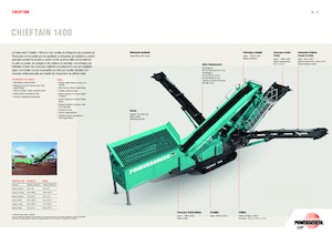 Mobiele zeefinstallaties Powerscreen Chieftain 1400