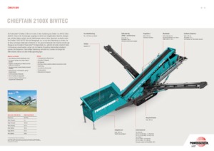 Mobiele zeefinstallaties Powerscreen Chieftain 2100X Bivitec