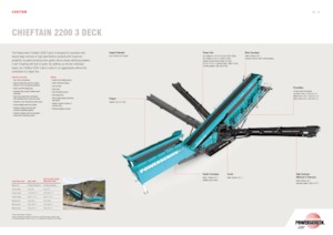 Mobiele zeefinstallaties Powerscreen Chieftain 2200 3 Deck