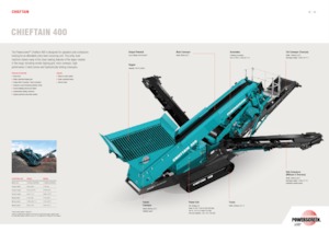 Mobiele zeefinstallaties Powerscreen Chieftain 400