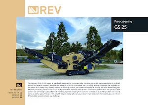 Mobiele zeefinstallaties REV GS 25