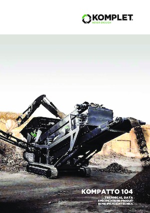 Mobiele zeefinstallaties Komplet KOMPATTO 104