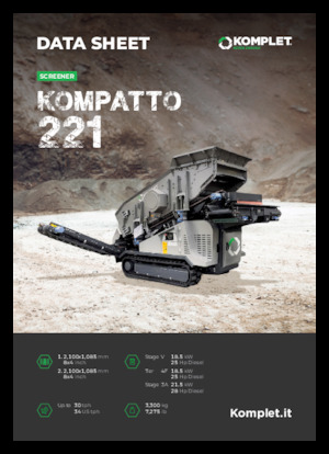 Mobiele zeefinstallaties Komplet KOMPATTO 221