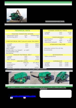 Mobiele zeefinstallaties Komplet Kompatto SC 221 