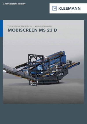 Mobiele zeefinstallaties Kleemann MS 23 D
