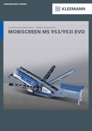 Mobiele zeefinstallaties Kleemann MS 953i EVO