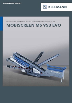 Mobiele zeefinstallaties Kleemann MS 953i EVO