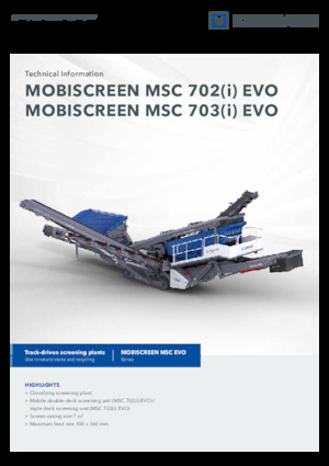 Mobiele zeefinstallaties Kleemann MSC 703i EVO