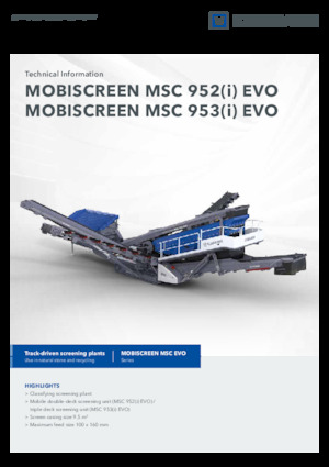 Mobiele zeefinstallaties Kleemann MSC 953i EVO