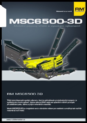 Mobiele zeefinstallaties Rubble Master MSC 6500-3D