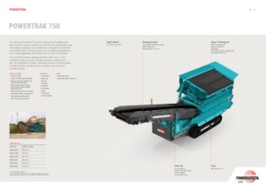 Mobiele zeefinstallaties Powerscreen Powertrak 750
