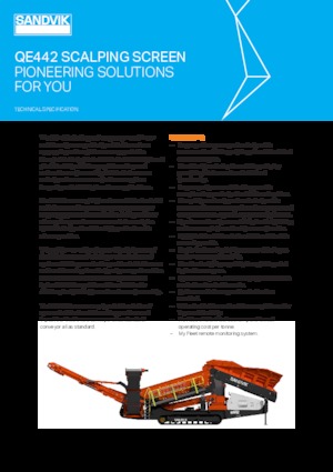 Mobiele zeefinstallaties Sandvik QE442 FFMS