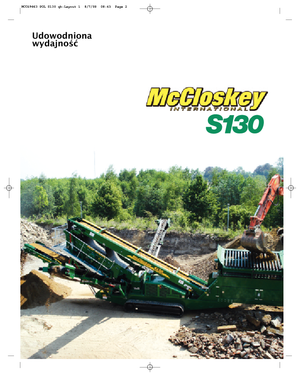 Mobiele zeefinstallaties McCloskey S130 2-Deck