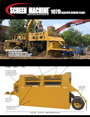 Mobiele zeefinstallaties Screen Machine Industries  Scalper 107D
