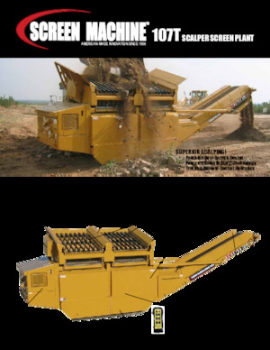 Mobiele zeefinstallaties Screen Machine Industries  Scalper 107T