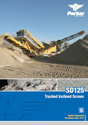 Mobiele zeefinstallaties Parker SD125