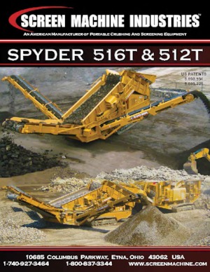 Mobiele zeefinstallaties Screen Machine Industries  Spyder 516T