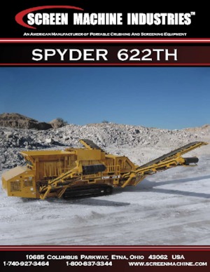 Mobiele zeefinstallaties Screen Machine Industries  Spyder 622TH