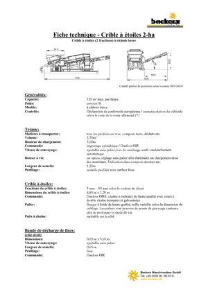 Mobiele zeefinstallaties Backers 2-ha