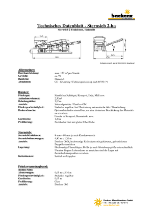 Mobiele zeefinstallaties Backers 2-ha