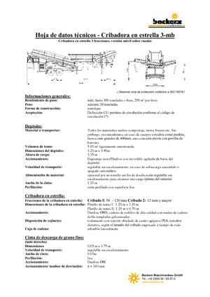 Mobiele zeefinstallaties Backers Sternsieb 3-mb