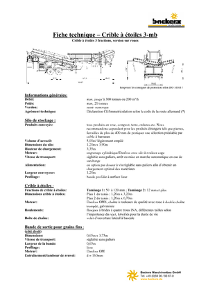 Mobiele zeefinstallaties Backers Sternsieb 3-mb
