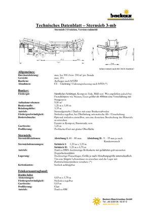 Mobiele zeefinstallaties Backers Sternsieb 3-mb