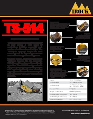 Mobiele zeefinstallaties IROCK  TS-514